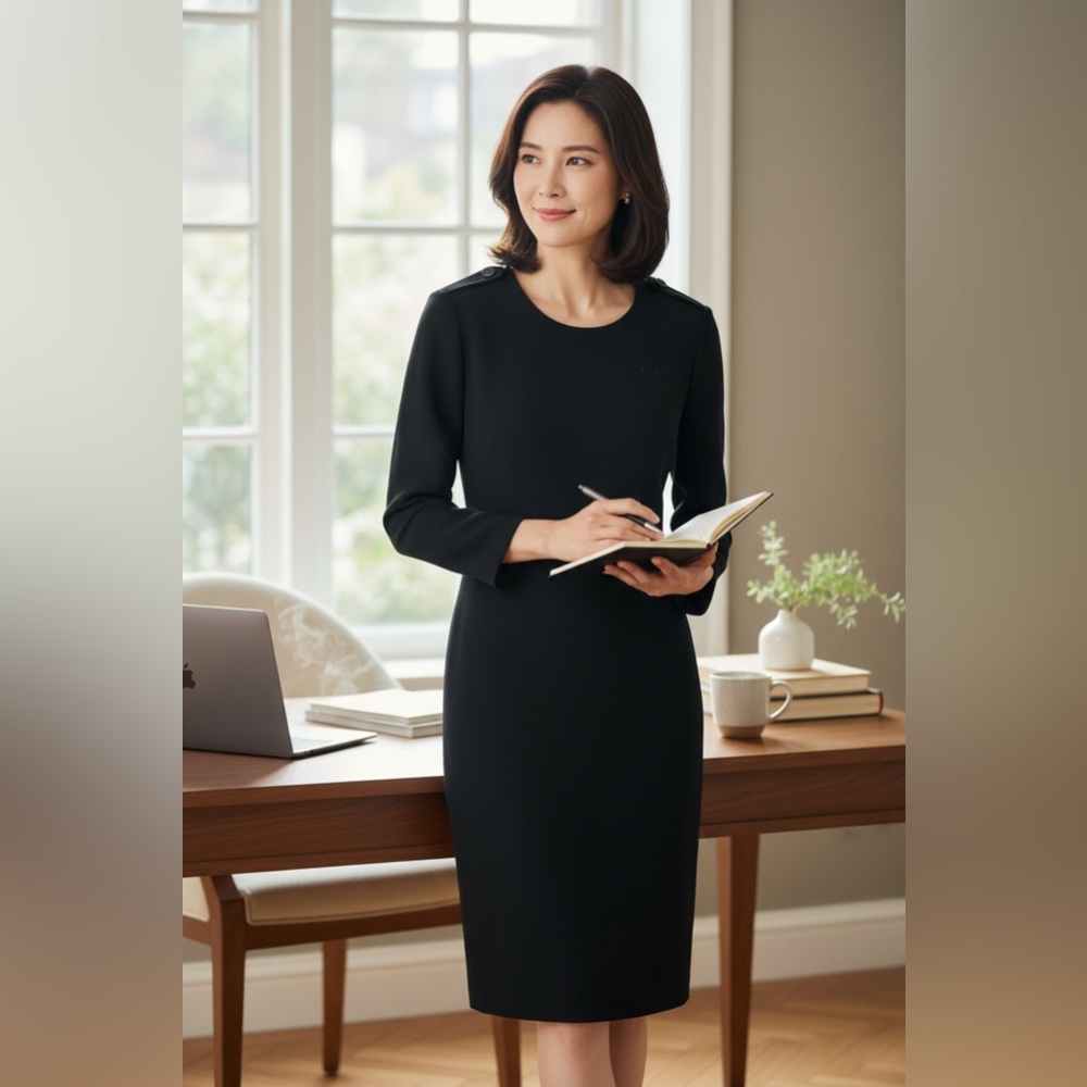 Burberry Black Uniform Sheath Dress NWT - Picture 4 of 16